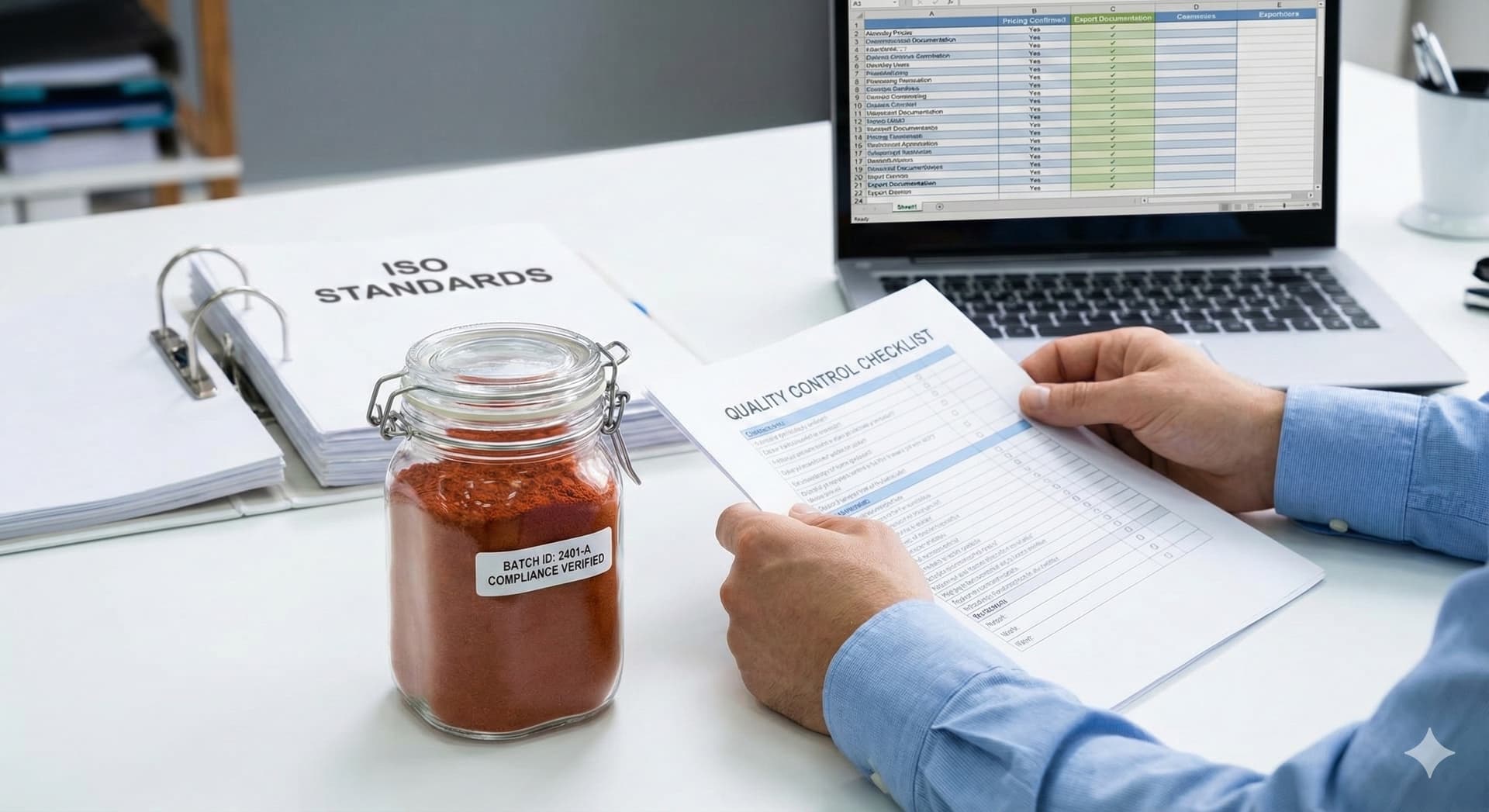 ISO Quality Inspection and Testing Process for Indian Spices